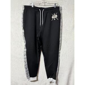 Disney Parks Star Wars Black & White Drawstring Joggers Size XL